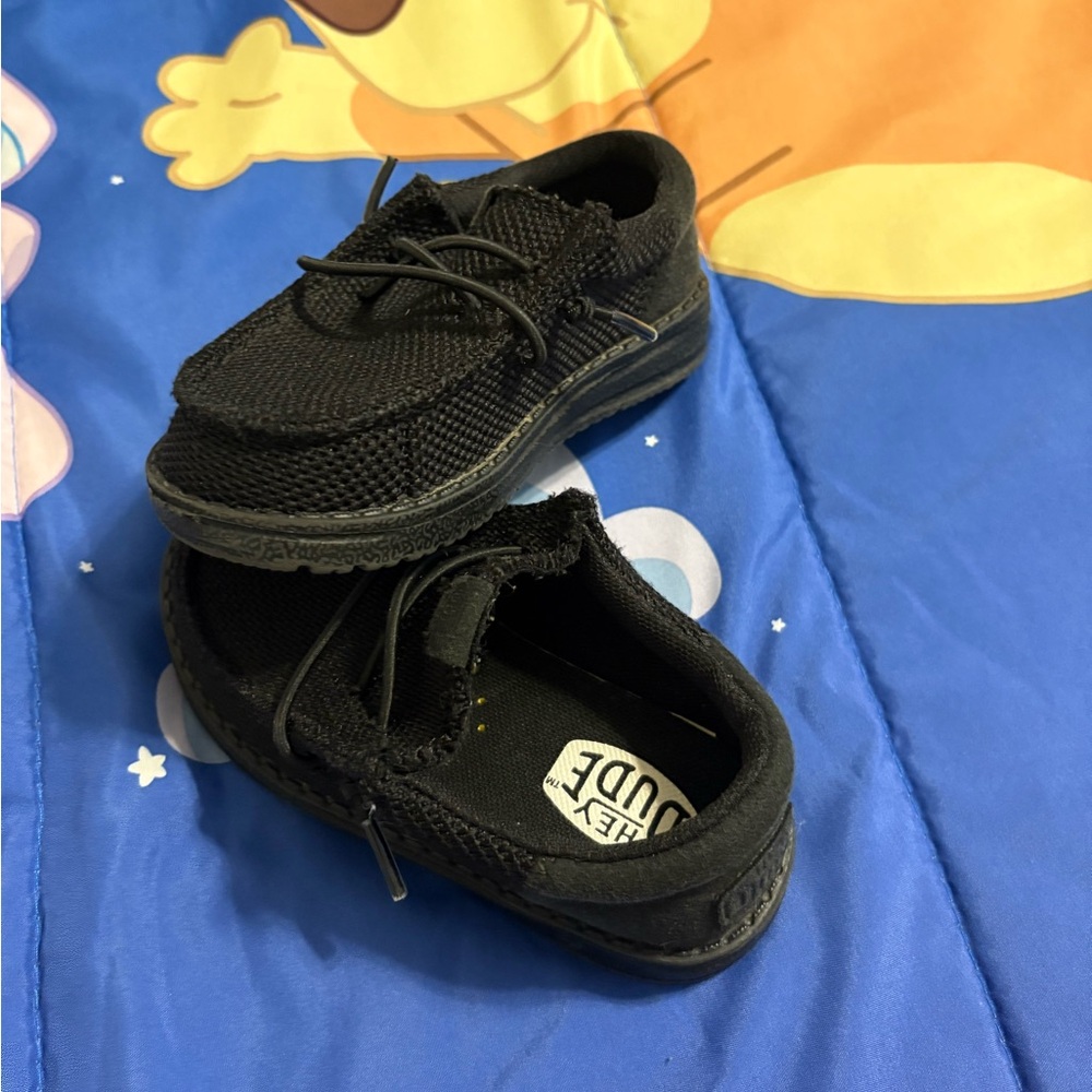 Hey Dude Kids Black Sneakers